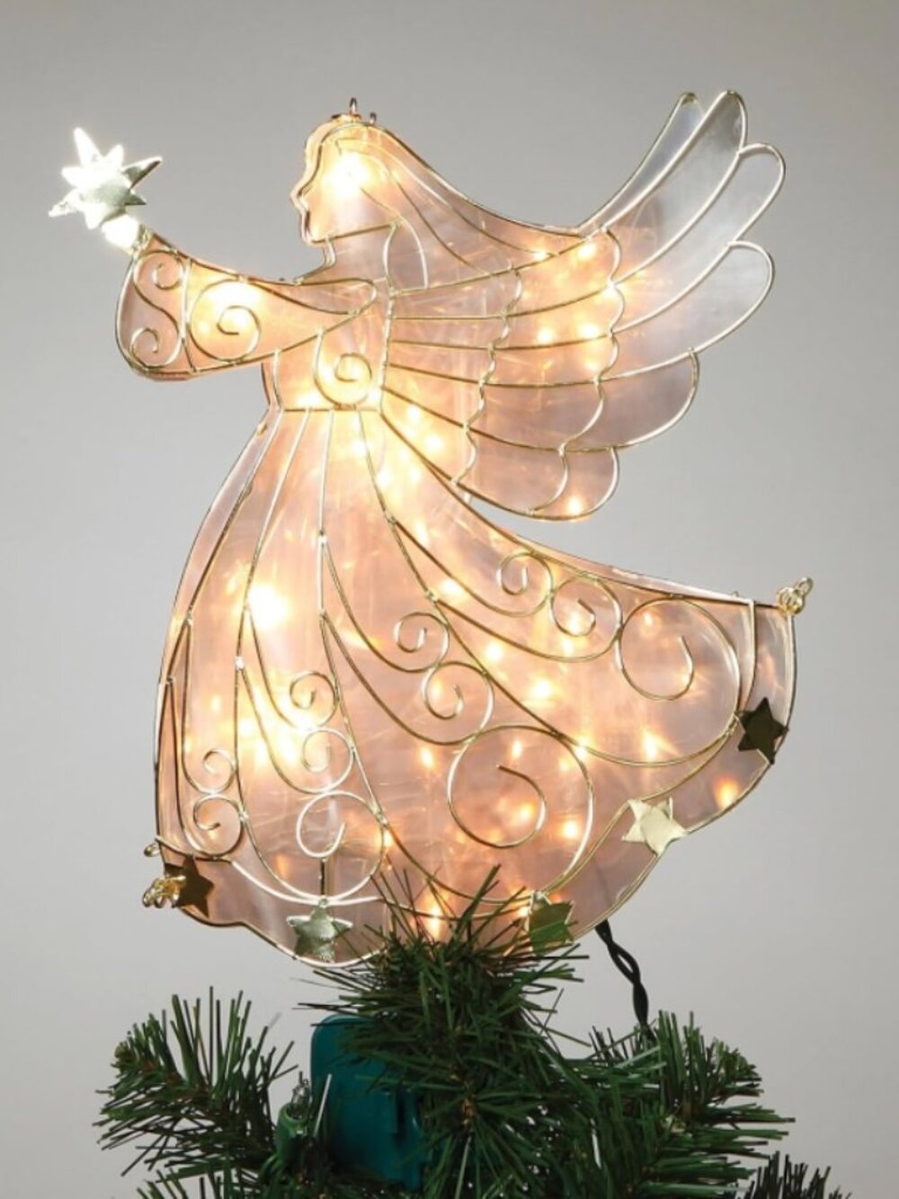 Lighted Angel Tree Topper - Picture 4 of 4